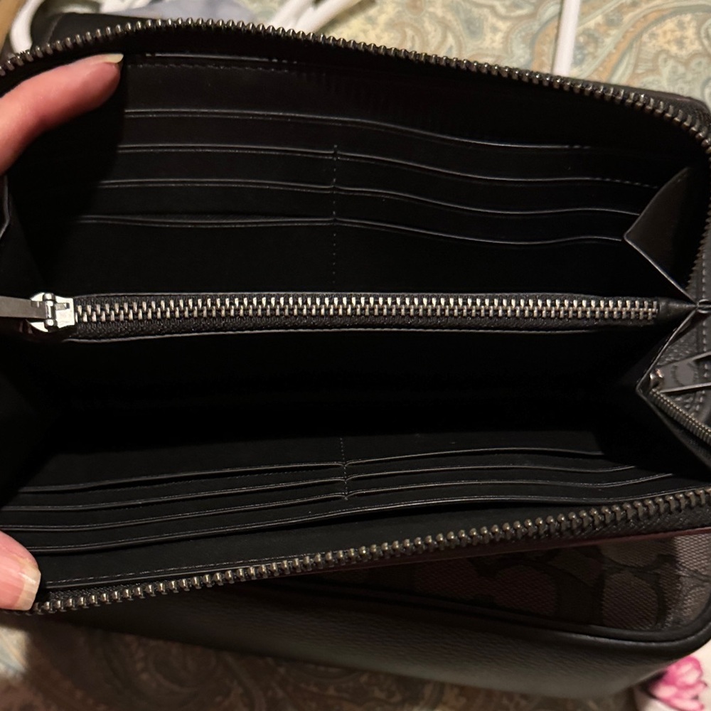 Coach Black and Gray Messenger Crossbody Bag - Picture 5 of 9